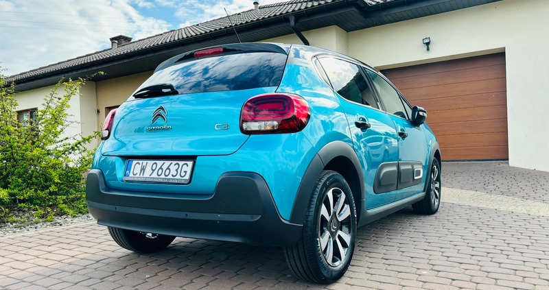 Citroen C3 cena 61900 przebieg: 11535, rok produkcji 2023 z Włocławek małe 742